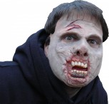Zombie Maske Dead Harry Horrormaske mit Wunde Halloween Party