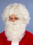 gelockter Bart und Perücke flachsblond Weihnachten Weihnachtsmann Nikolaus