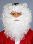 weißer Bart und Stirnband Weihnachtsmann Nikolaus Weihnachten