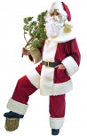 weinroter Weihnachtsmann Anzug Nikolaus Weihnachten Advent