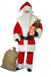 hochwertiger Weihnachtsmann Nerz 4 teilig Anzug Nikolaus Weihnachten Kostüm
