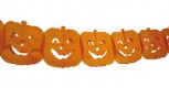 orange Girlande Kürbis 4m Halloween Deko Party Dekoration