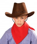 brauner Cowboyhut ohne Stern Cowboy Kinder Gr. 55 Kindercowboyhut Karneval Fasching