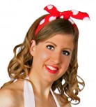 rotes Haarband Kopftuch Rock´n Roll 60er Jahre Party Karneval Fasching