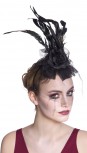 schwarzer Haarreif dunkle Witwe Tiara Halloween Kopfbügel