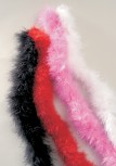 roter Federbesatz Marabu Borte Fransen Federn 180 cm basteln nähen