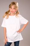 weißes T-Shirt Kinder Gr.106-116 weiß Kostüm Karneval Fasching Eisbär