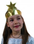 goldenes Sternen-Band Stirnband Weihnachten Engel Sternsinger