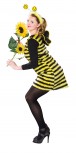 Biene Kostüm Bienchen Karneval Fasching Haareif Kleid