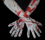 Blutbefleckte Handschuhe Halloween Party Zombie Accessoire