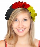 Deutschland Haarreif mit Blüten Kopfbügel Fanartikel Damen